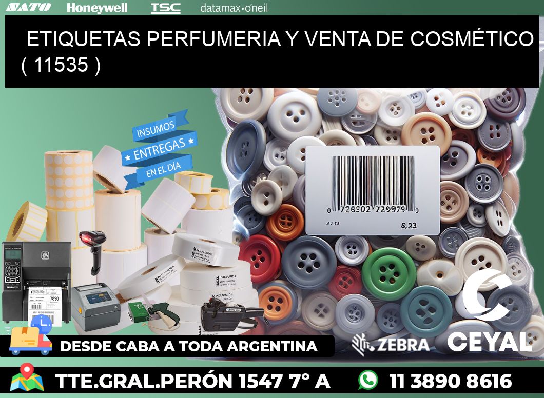 ETIQUETAS PERFUMERIA Y VENTA DE COSMÉTICO ( 11535 )