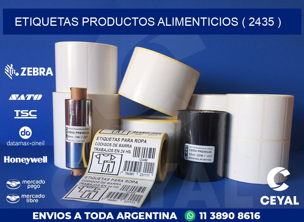 ETIQUETAS PRODUCTOS ALIMENTICIOS ( 2435 )