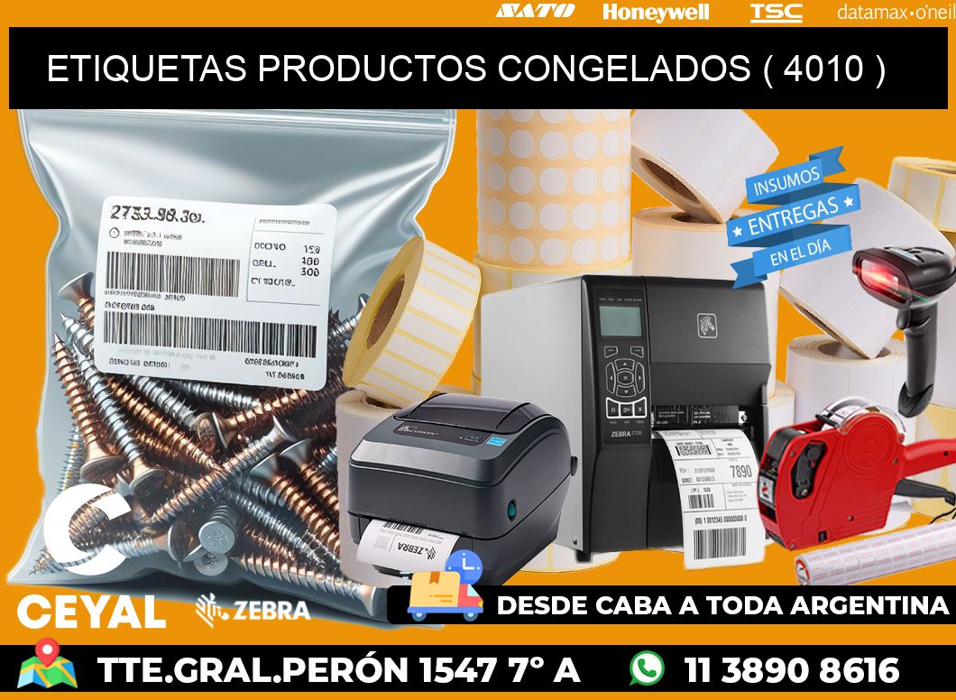 ETIQUETAS PRODUCTOS CONGELADOS ( 4010 )