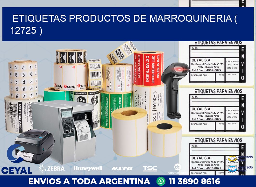 ETIQUETAS PRODUCTOS DE MARROQUINERIA ( 12725 )