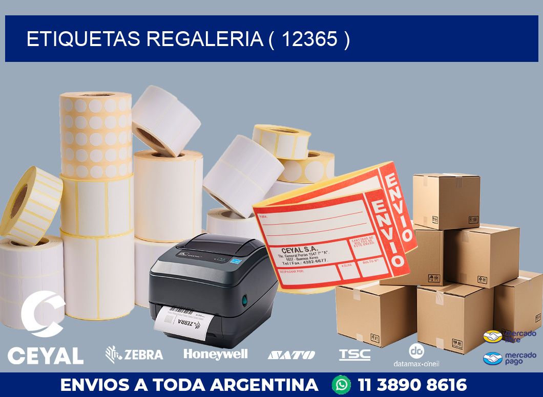 ETIQUETAS REGALERIA ( 12365 )