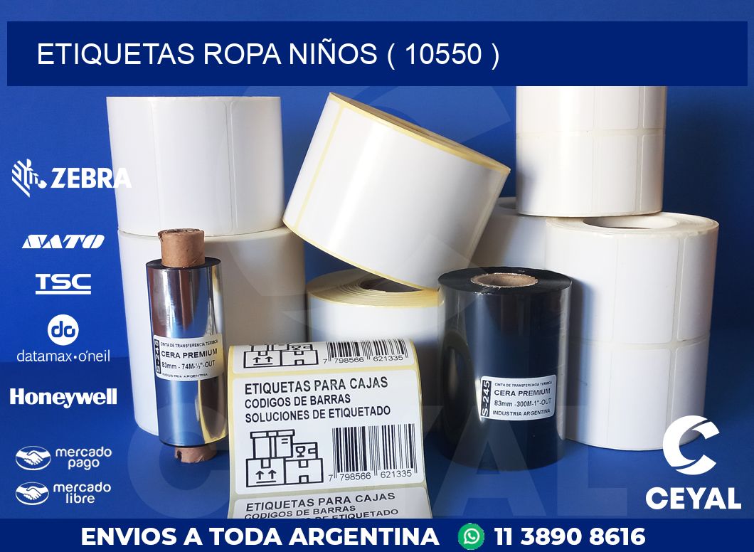 ETIQUETAS ROPA NIÑOS ( 10550 )