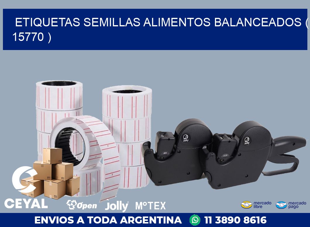 ETIQUETAS SEMILLAS ALIMENTOS BALANCEADOS ( 15770 )