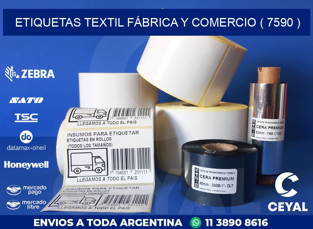 ETIQUETAS TEXTIL FÁBRICA Y COMERCIO ( 7590 )