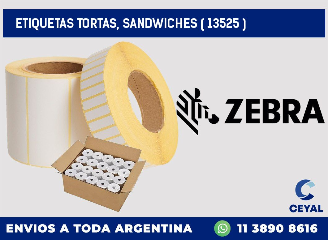 ETIQUETAS TORTAS, SANDWICHES ( 13525 )