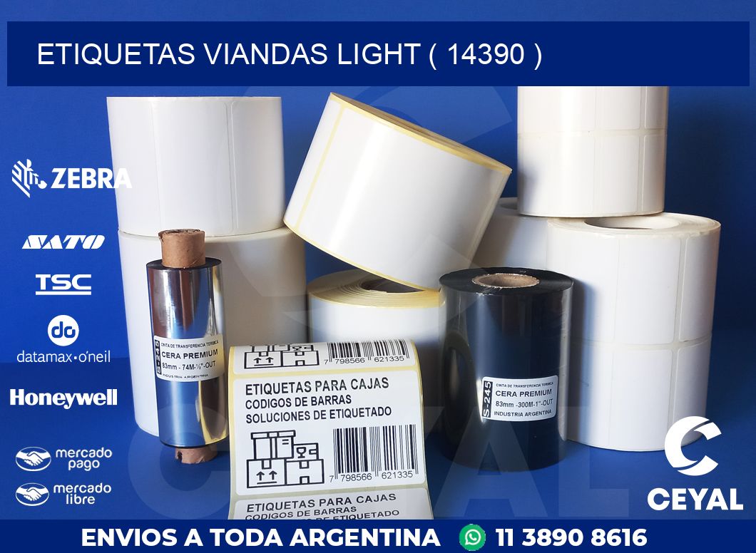 ETIQUETAS VIANDAS LIGHT ( 14390 )