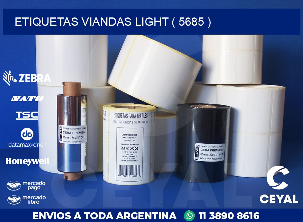 ETIQUETAS VIANDAS LIGHT ( 5685 )