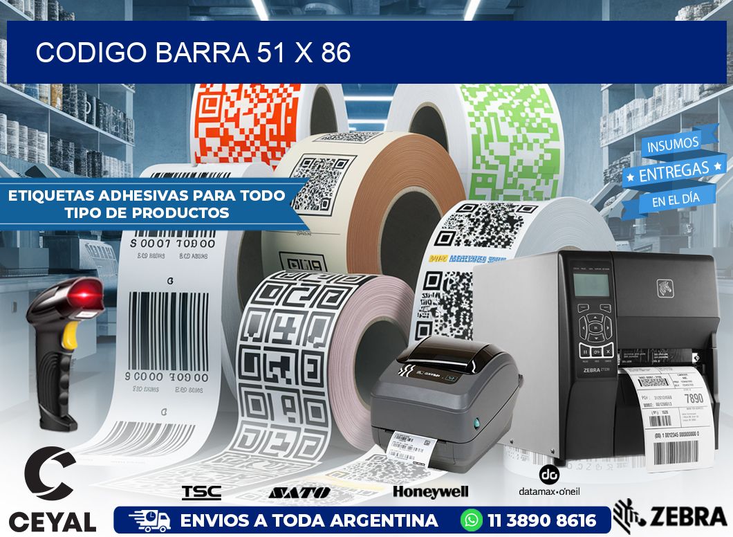 CODIGO BARRA 51 x 86