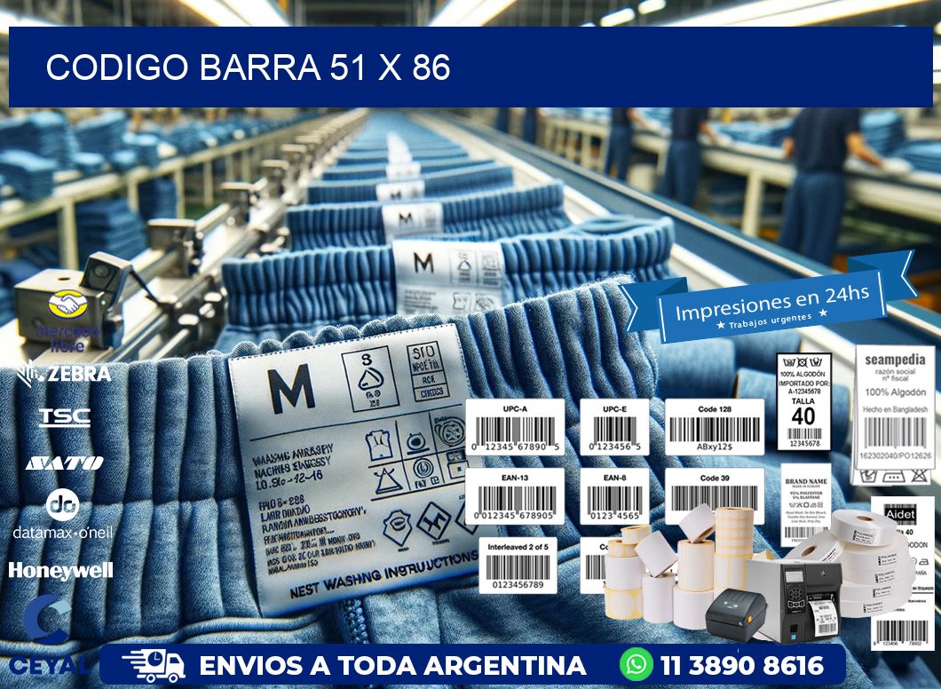 CODIGO BARRA 51 x 86