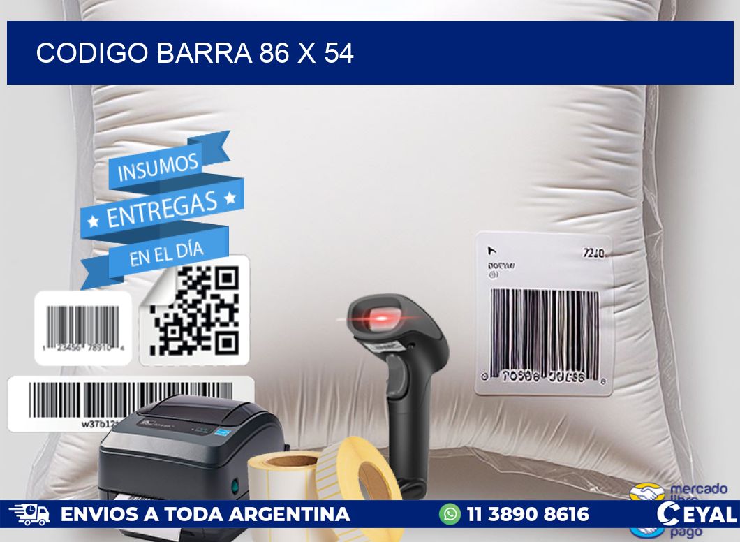 CODIGO BARRA 86 x 54