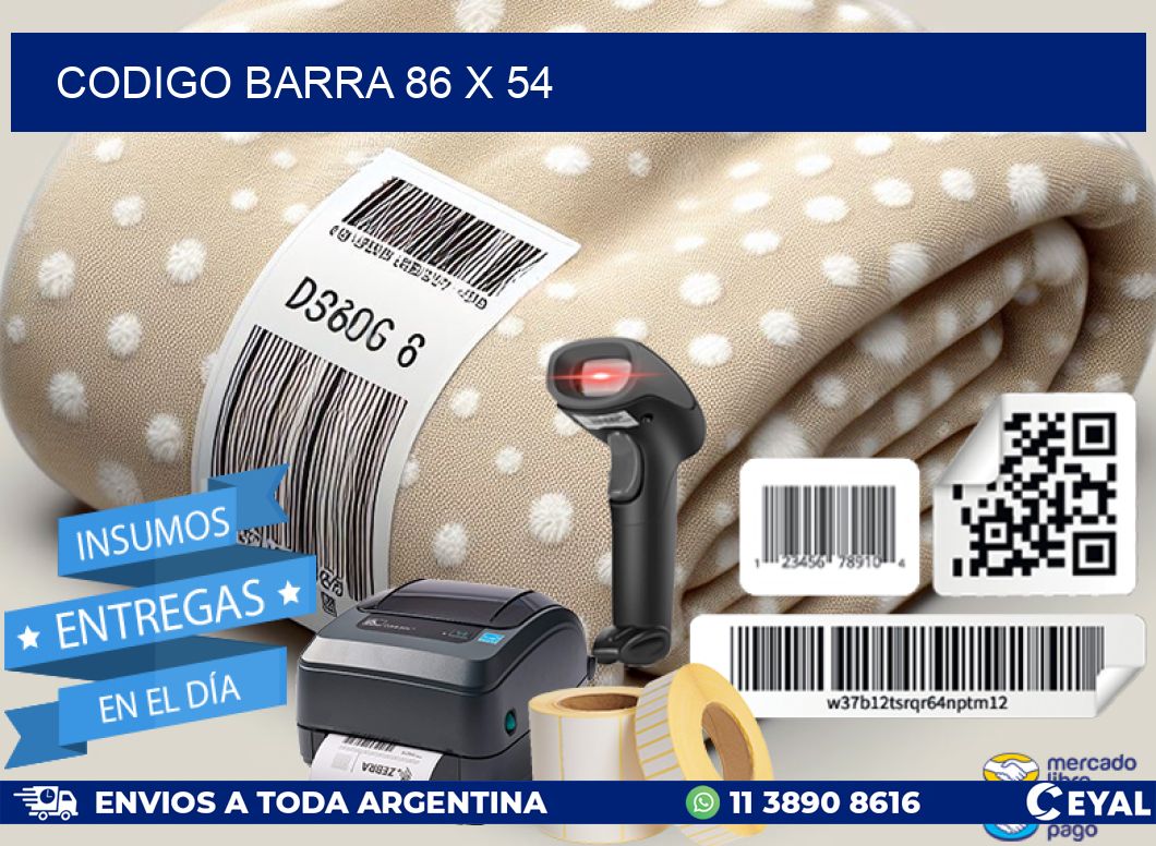 CODIGO BARRA 86 x 54