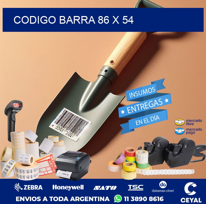 CODIGO BARRA 86 x 54