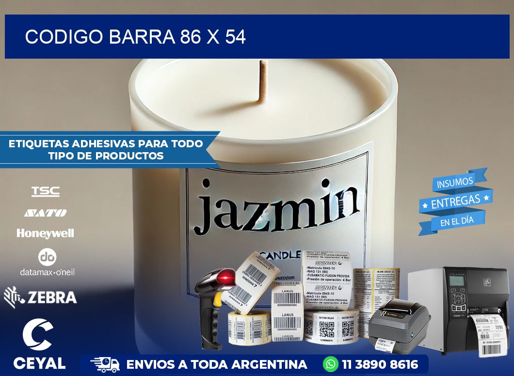 CODIGO BARRA 86 x 54