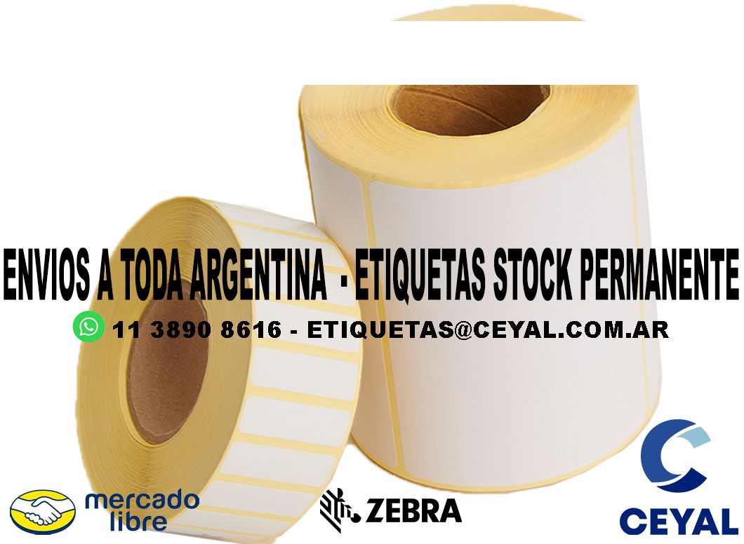 ETIQUETAS ADHESIVAS FABRICAS 29 x 72