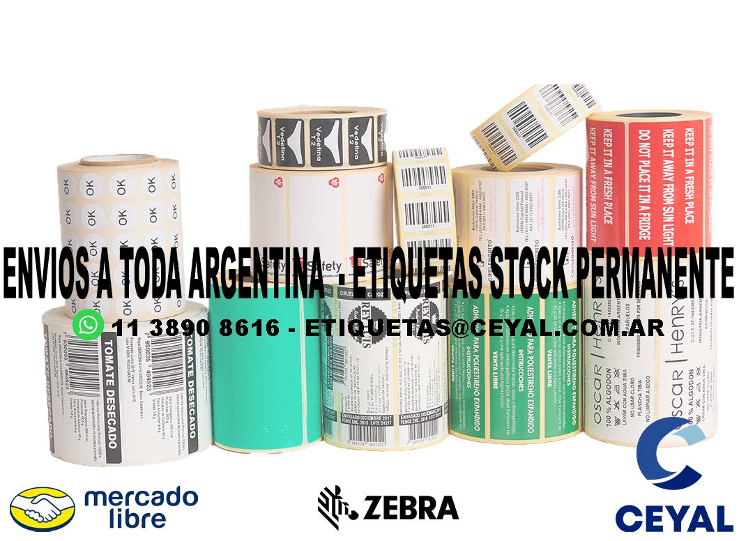 ETIQUETAS ADHESIVAS FABRICAS 92 x 41