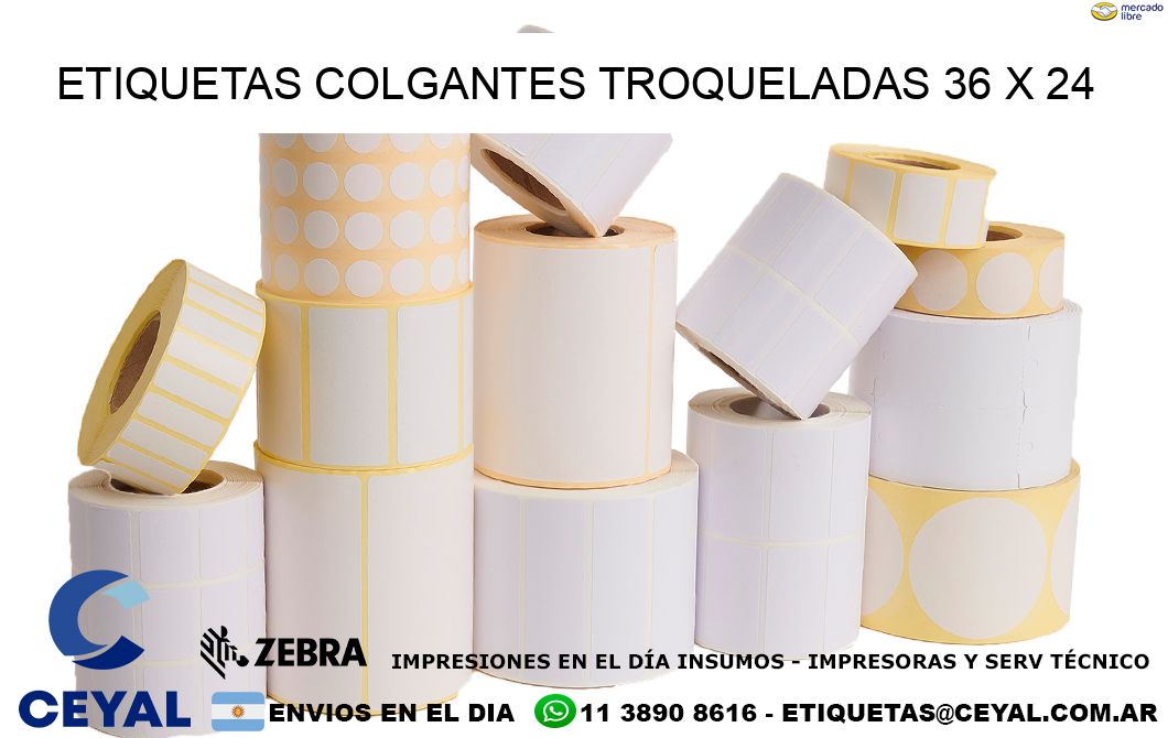 ETIQUETAS COLGANTES TROQUELADAS 36 x 24