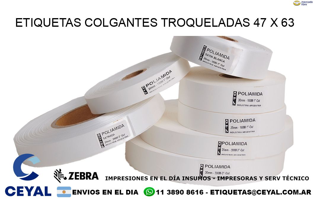 ETIQUETAS COLGANTES TROQUELADAS 47 x 63