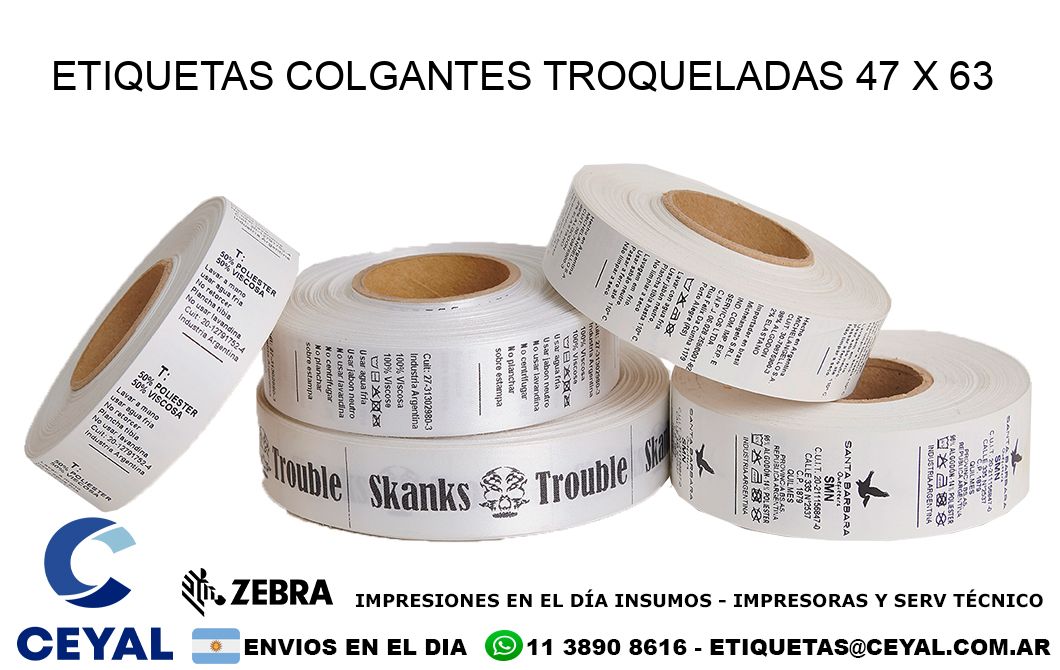 ETIQUETAS COLGANTES TROQUELADAS 47 x 63