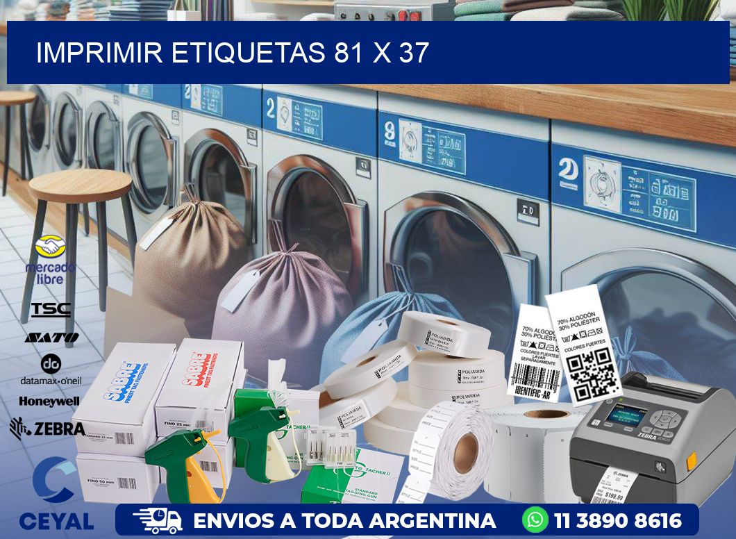 IMPRIMIR ETIQUETAS 81 x 37