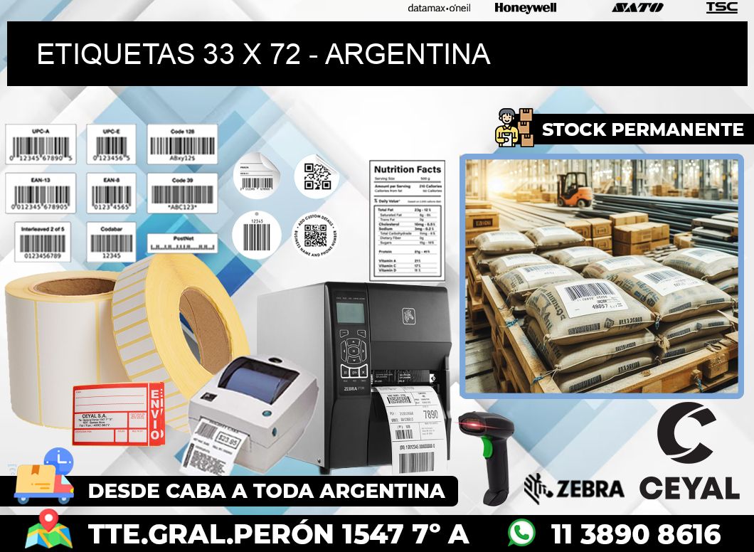 ETIQUETAS 33 x 72 – ARGENTINA