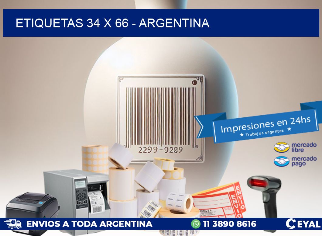 ETIQUETAS 34 x 66 - ARGENTINA