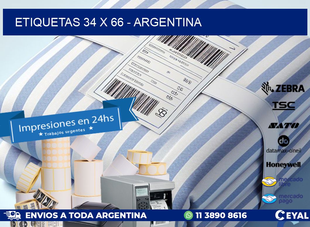 ETIQUETAS 34 x 66 - ARGENTINA