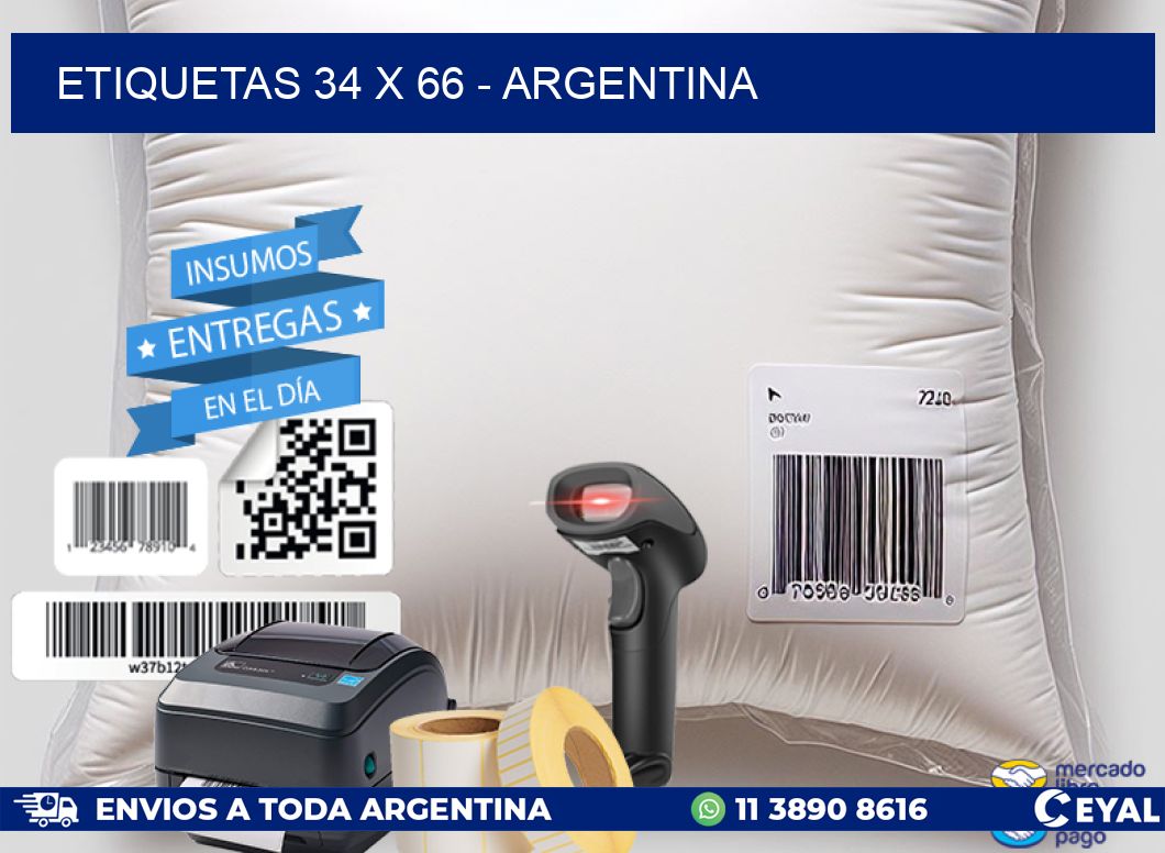 ETIQUETAS 34 x 66 - ARGENTINA