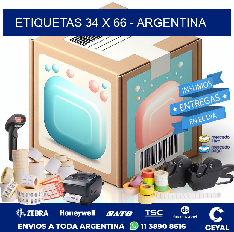 ETIQUETAS 34 x 66 - ARGENTINA