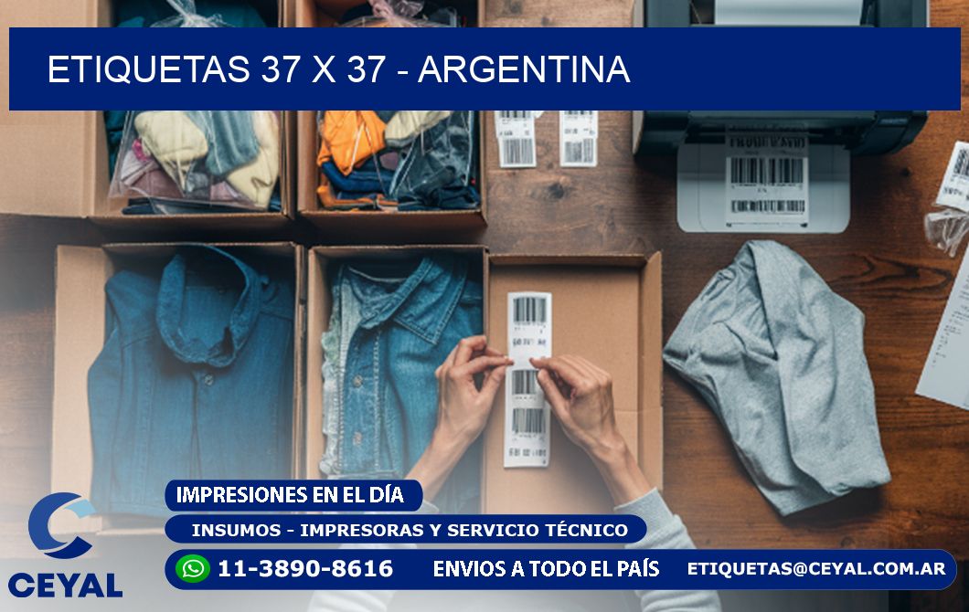 ETIQUETAS 37 x 37 - ARGENTINA