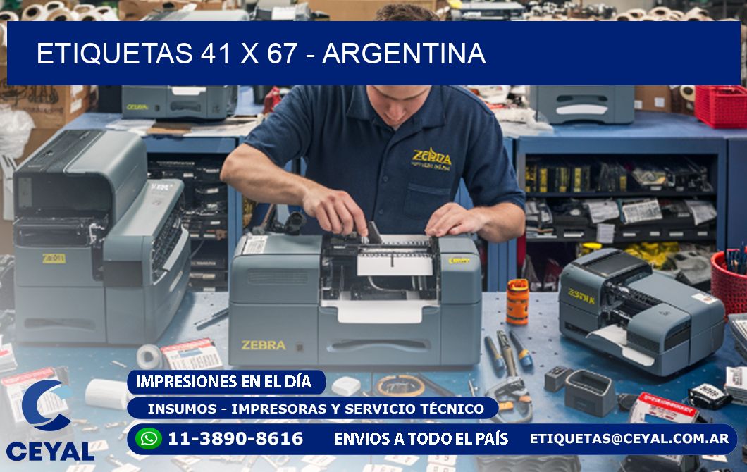 ETIQUETAS 41 x 67 - ARGENTINA