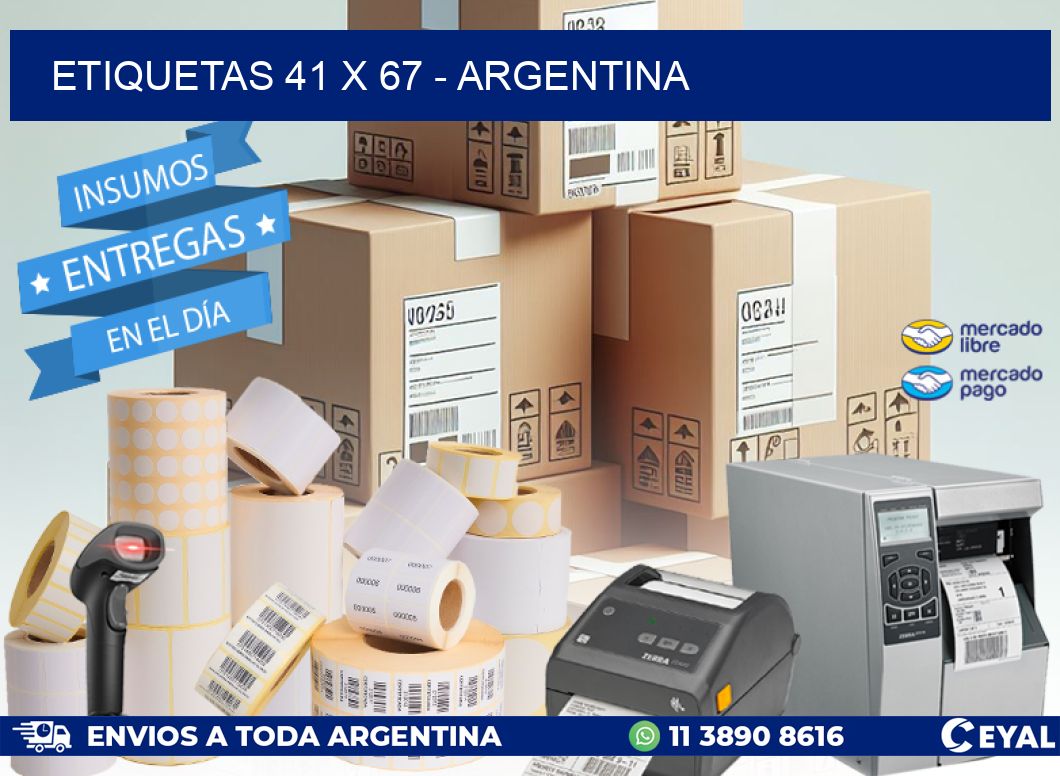 ETIQUETAS 41 x 67 - ARGENTINA