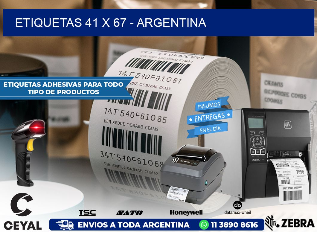 ETIQUETAS 41 x 67 – ARGENTINA