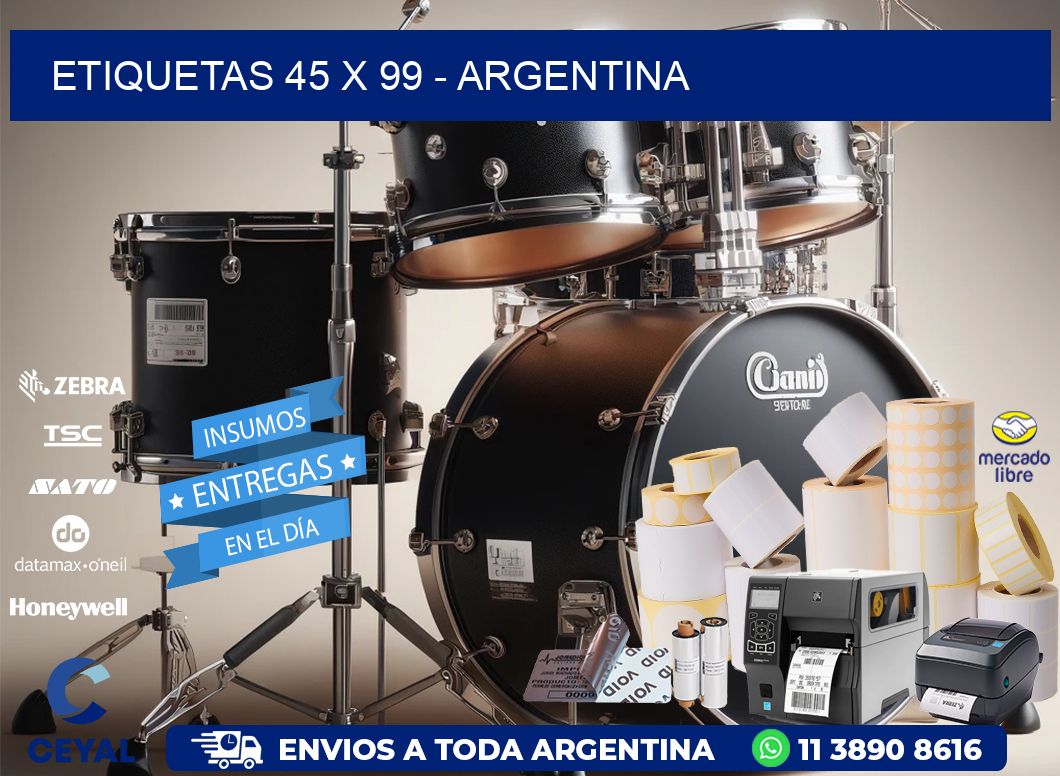 ETIQUETAS 45 x 99 - ARGENTINA