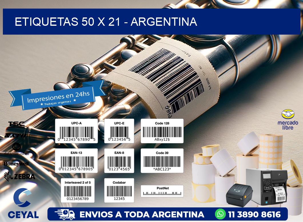 ETIQUETAS 50 x 21 - ARGENTINA