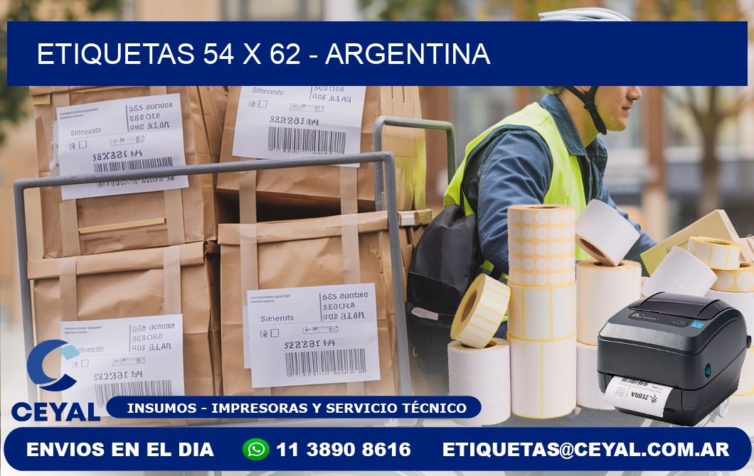 ETIQUETAS 54 x 62 - ARGENTINA