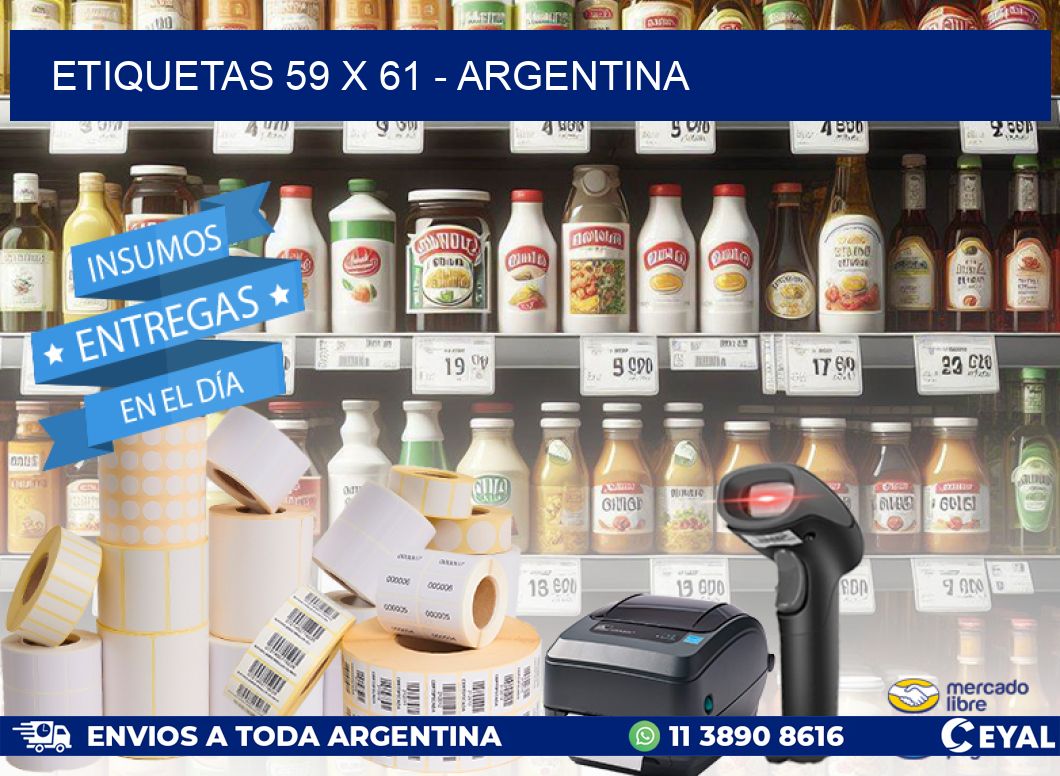 ETIQUETAS 59 x 61 - ARGENTINA