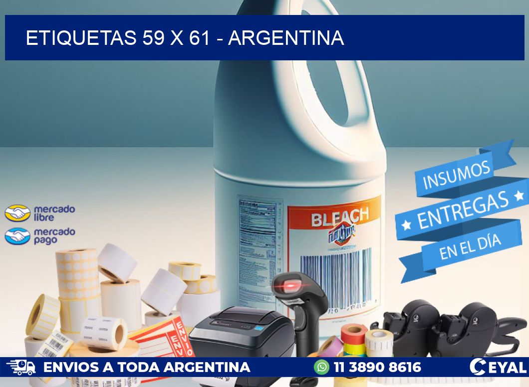 ETIQUETAS 59 x 61 - ARGENTINA