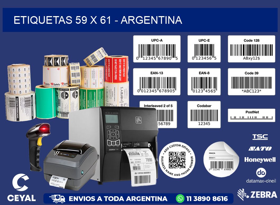 ETIQUETAS 59 x 61 - ARGENTINA