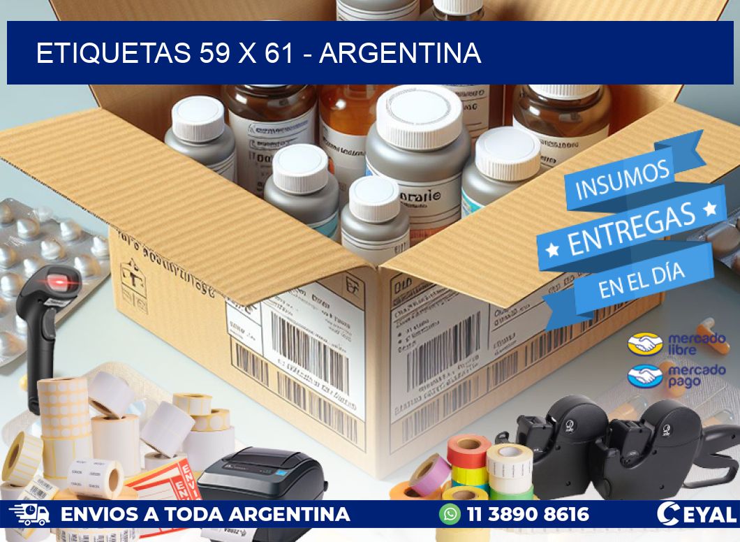 ETIQUETAS 59 x 61 - ARGENTINA