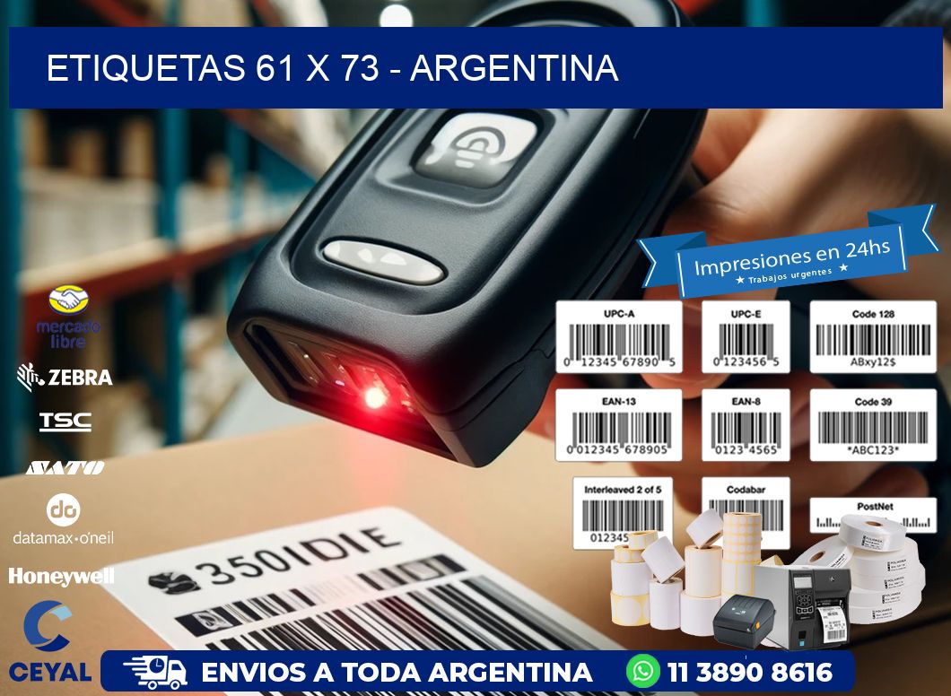 ETIQUETAS 61 x 73 - ARGENTINA