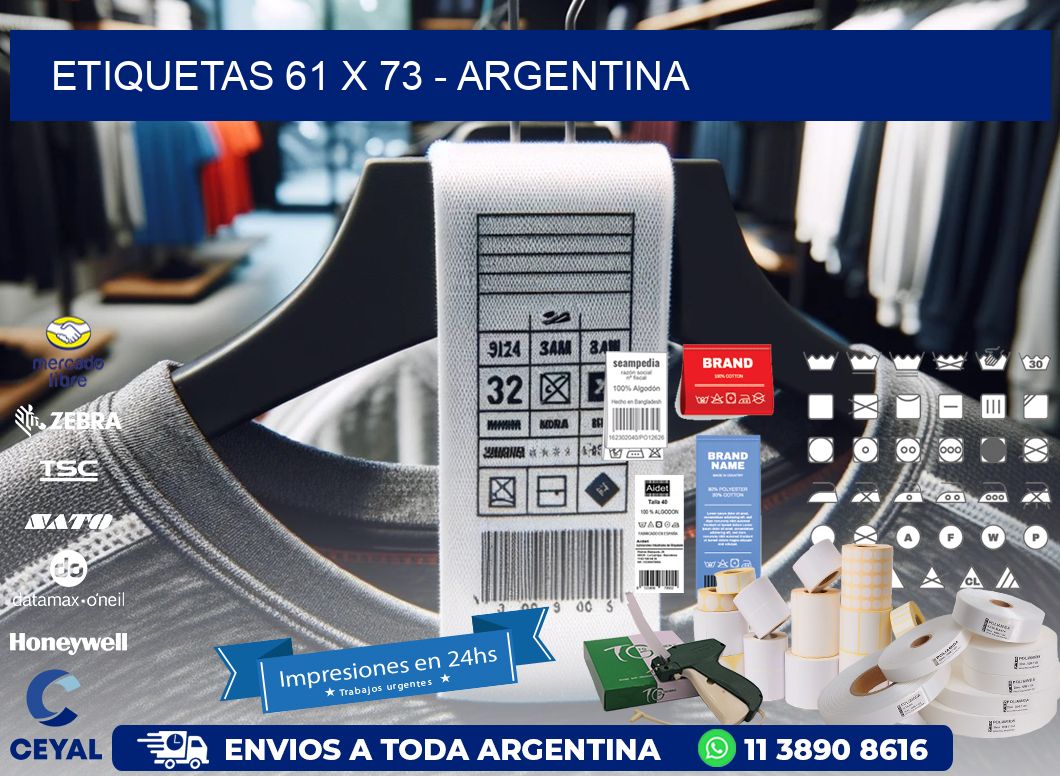 ETIQUETAS 61 x 73 - ARGENTINA