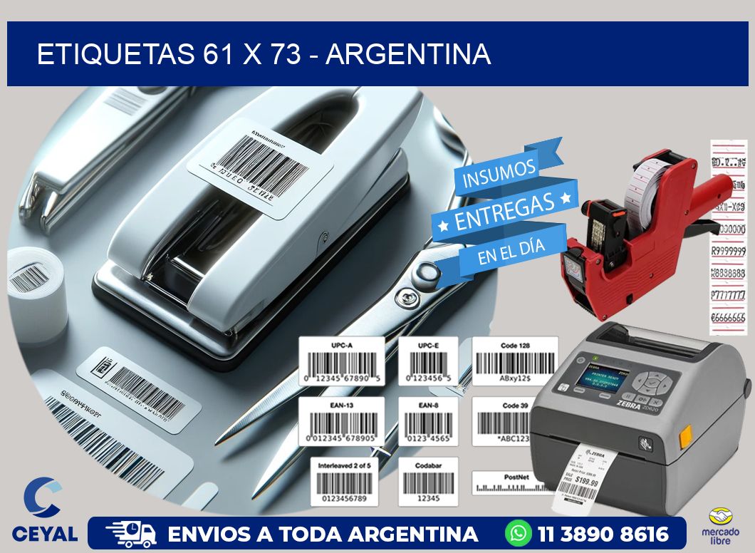 ETIQUETAS 61 x 73 - ARGENTINA