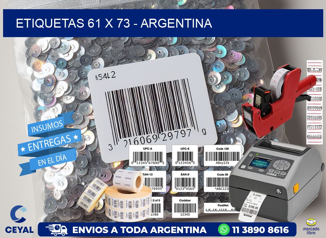 ETIQUETAS 61 x 73 - ARGENTINA