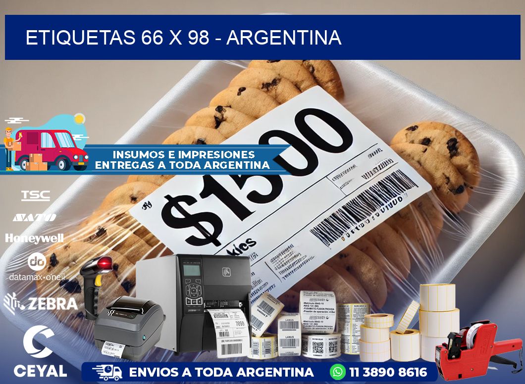 ETIQUETAS 66 x 98 - ARGENTINA