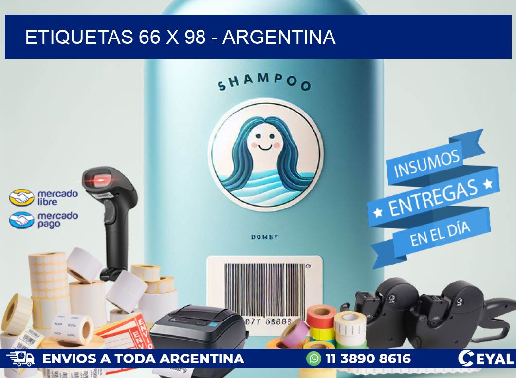 ETIQUETAS 66 x 98 - ARGENTINA