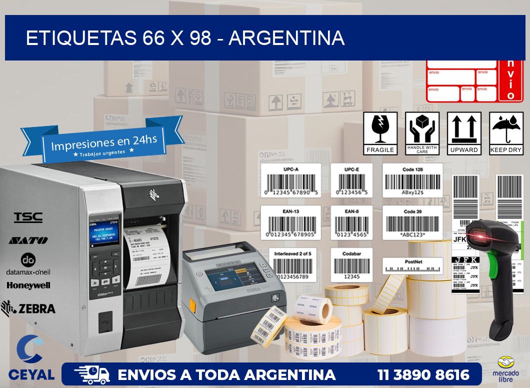 ETIQUETAS 66 x 98 - ARGENTINA