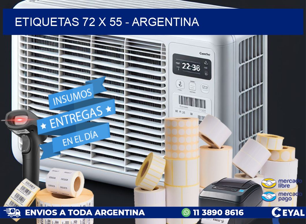 ETIQUETAS 72 x 55 - ARGENTINA