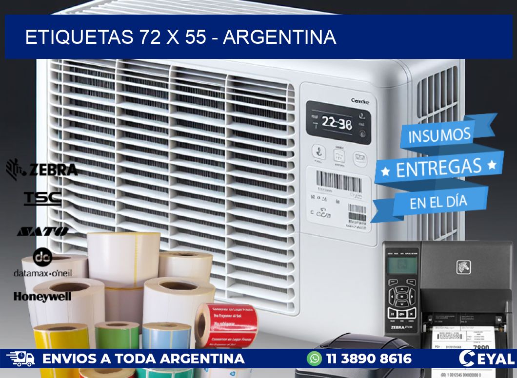 ETIQUETAS 72 x 55 - ARGENTINA