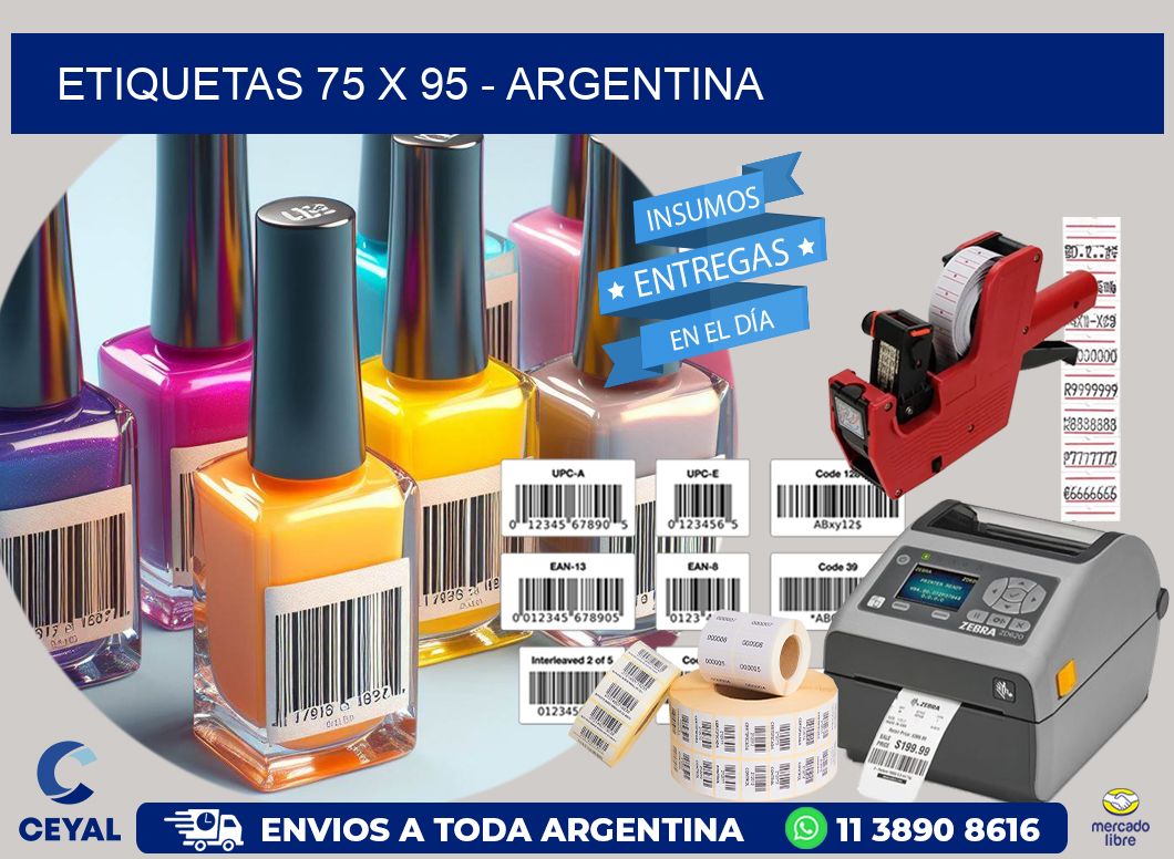 ETIQUETAS 75 x 95 - ARGENTINA