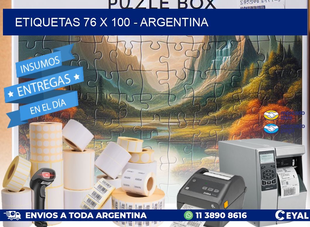 ETIQUETAS 76 x 100 - ARGENTINA